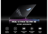 Laptop ROG Strix SCAR 18 Intel® Core™ Ultra 9 275HX Processor Up to 5.4 GHz, NVIDIA GeForce RTX™ 5080 Laptop GPU 16GB GDDR7 18-inch 2.5K 240Hz IPS ROG Nebula Display - Rog Mouse & Bag